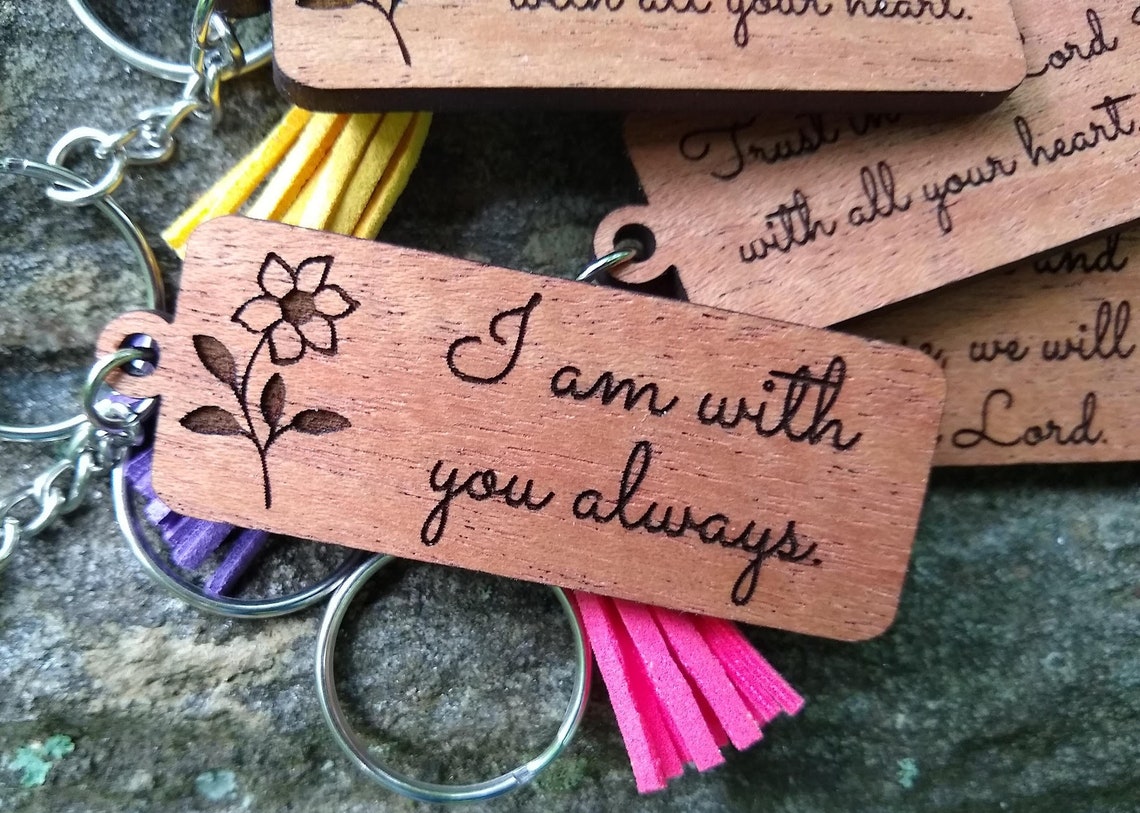 Scripture Keychain Bundle SVG Faith Key Chain Digital Etsy