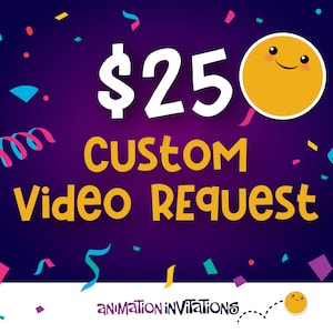 Extra Customization Add On | Please messsage Animation Invitations before ordering