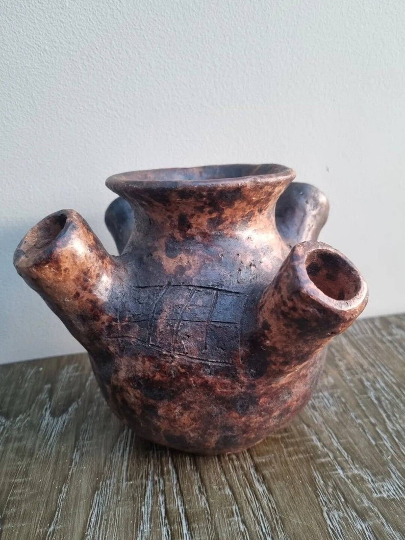 Antique 19th Century African Ugandan Clay Magical Drinking Pot Etsy