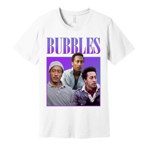 Bubbles Oversized Graphic Street Fashion T-Shirt - The Wire Fan - Baltimore Maryland TV Show - Black White or Grey Tee