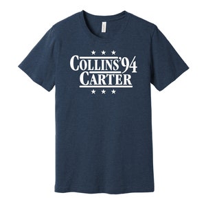 Collins & Carter '94 - Koszulka parodiująca kampanię polityczną w Pensylwanii - Koszulka dla fanów Football Legends For President S M L XL XXL 3XL Wybór kolorów