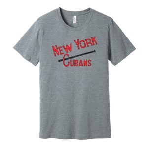 Koszulka New York Cubans Throwback - American Negro League Baseball Team S M L XL XXL 3XL Czarny Czerwony Biały Szary Wybór kolorów Hispanic New Yorker