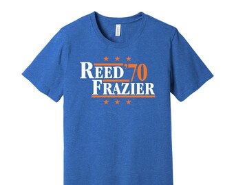 Reed & Frazier &#39;70 - Political Campaign Parody Tee - Basketball Legends For President Fan Shirt S M L XL XXL 3XL Lots of Color Choices