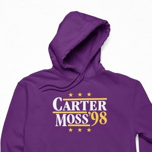 カーター＆モス '98 - 政治キャンペーン パロディ パーカー - フットボール レジェンド フォー プレジデント ファン シャツ S M L XL XXL 3XL 豊富なカラーバリエーション