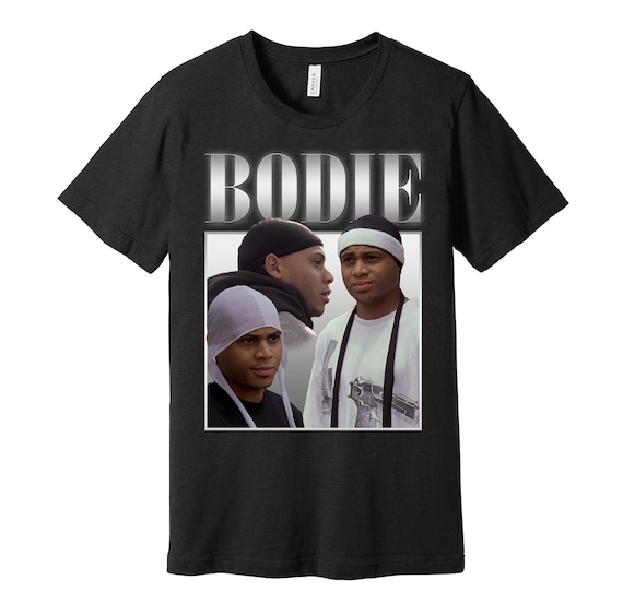 Bodie Broadus Oversized Graphic Street Fashion T-shirt - the Wire