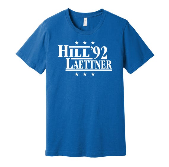 Hill & Laettner '92 - Duke Political Campaign Parody Tee
