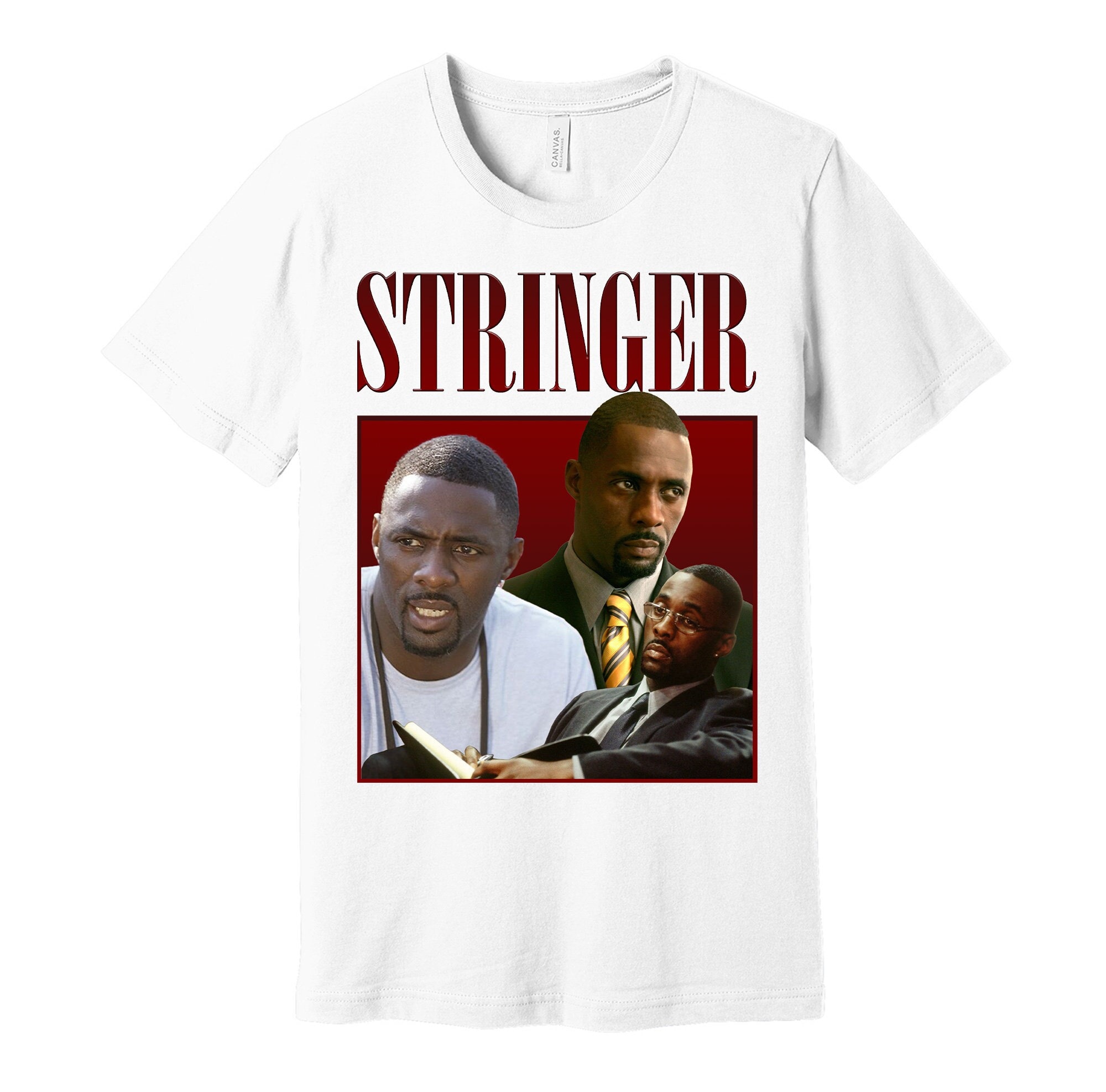 Stringer Bell Oversized Graphic Street Fashion T-shirt - the Wire