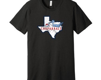 ダラス シャパラルス スローバック T シャツ - レトロなダメージ加工