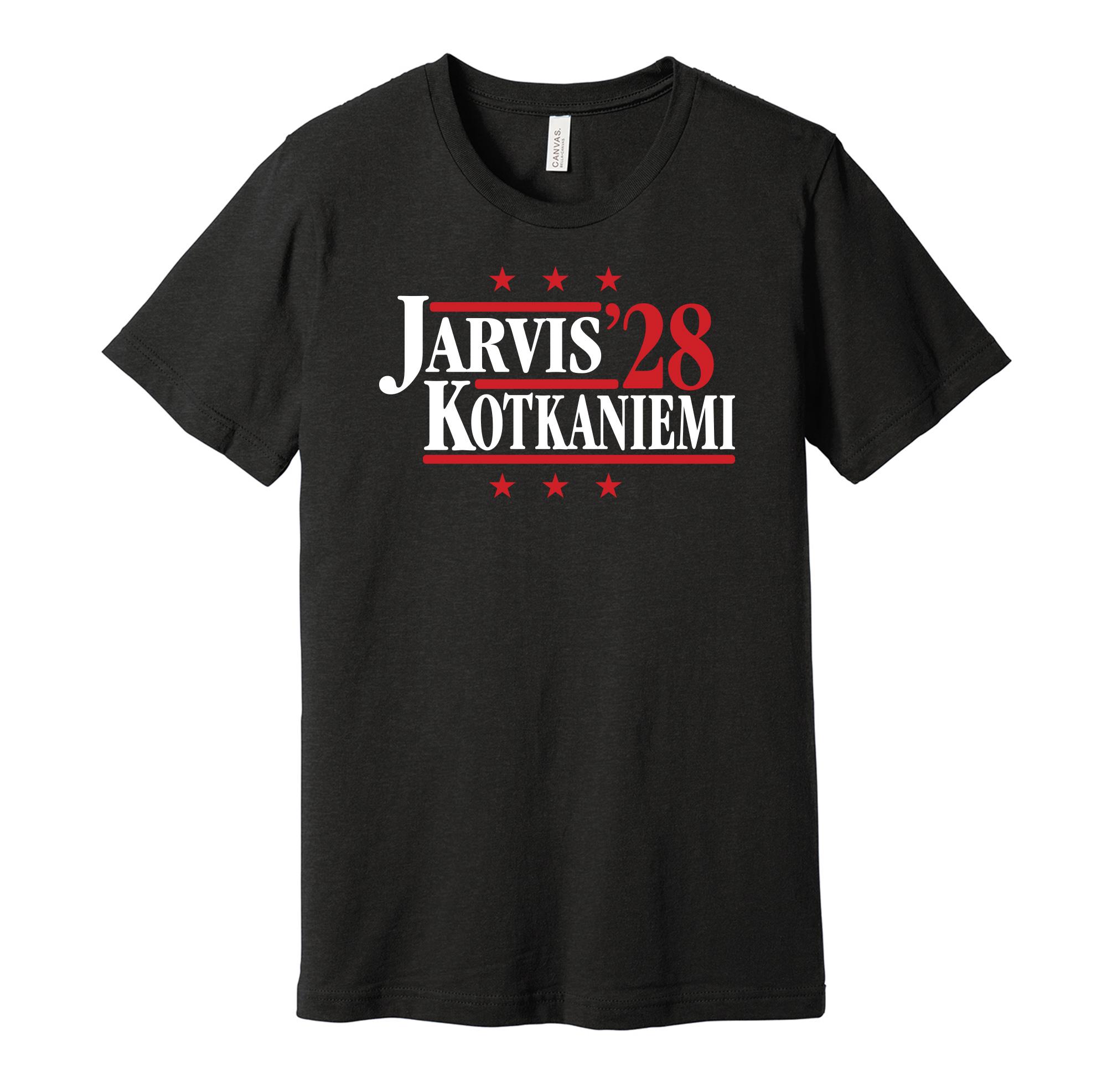 Jarvis Kotkaniemi '28 Political Campaign Parody Tee Hockey