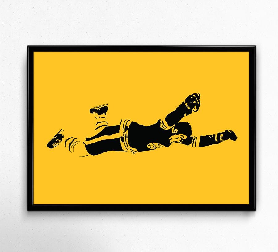 Bobby Orr Flying Goal Print - Etsy
