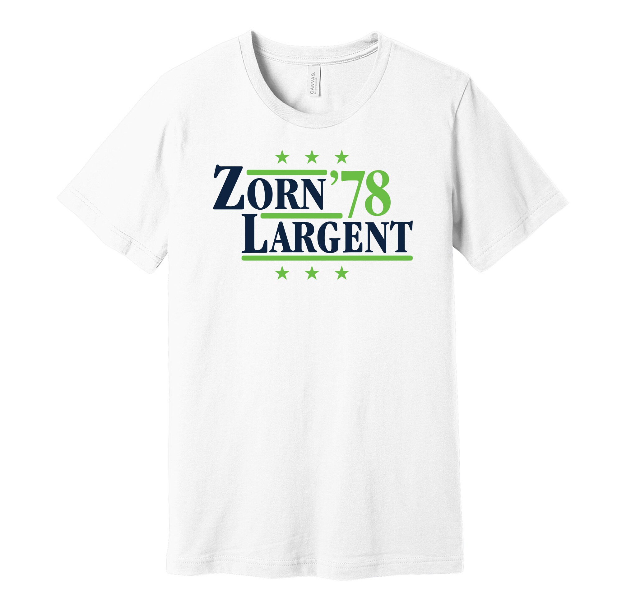Zorn & Largent '78 - Political Campaign Parody Tee - Football