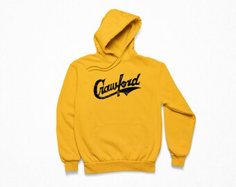 Apparel Crenshaw Hoodie Yellow Pittsburgh Crawfords Throwback