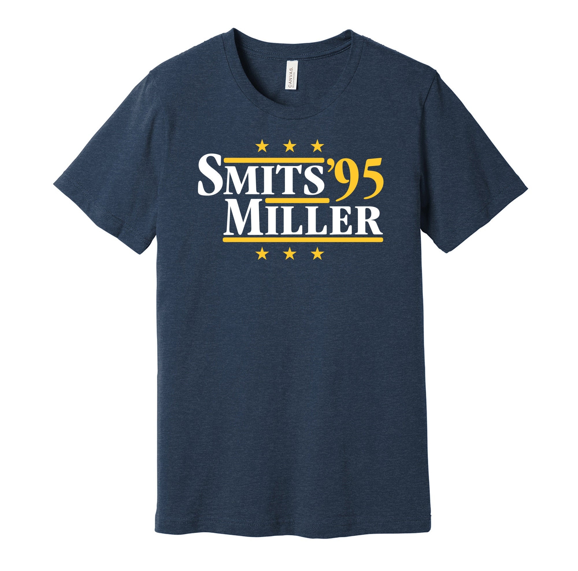 Smits & Miller '95 - Political Campaign Parody Tee - Basketball Legends For President Fan Shirt S M L XL XXL 3XL Lots of Color Choices
