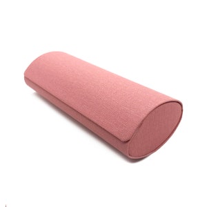 NEW! Pink/MULTI color oval glasses case comes with microfiber cloth by Terina