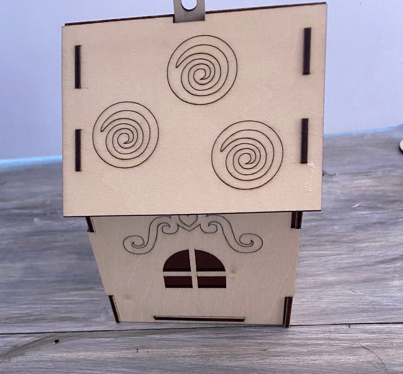 Unfinished Wooden Gingerbread House Diy Gingerbread House Etsy