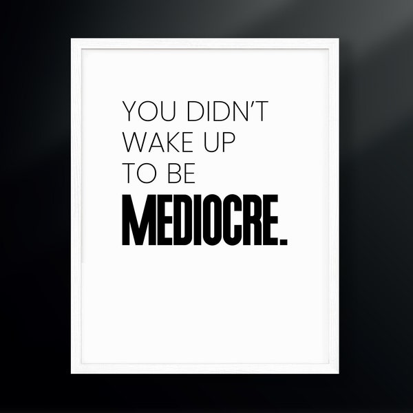 Robin Arzon - Etsy - You Did Not Wake Up To Be Mediocre