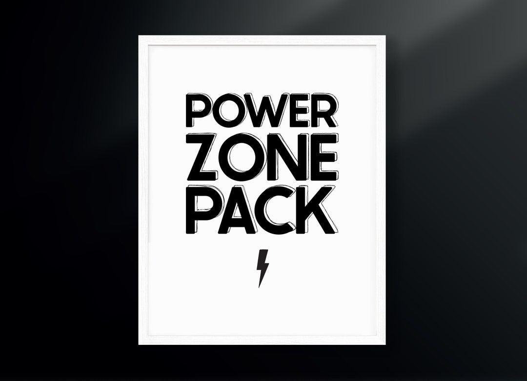 Power Zone Pack Gym Decor Power Zone Fitness Poster Etsy
