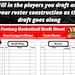 Editable Fantasy Basketball Draft Sheets | 2024 Season | Microsoft Word ...
