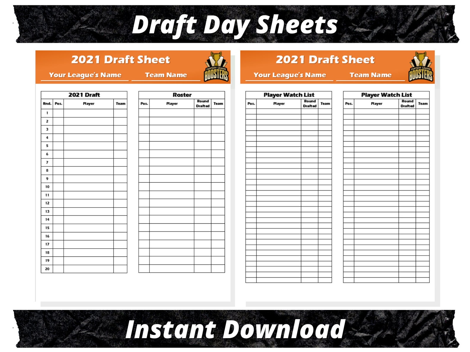 Editable Fantasy Basketball Draft Sheets 2022 Season - Etsy