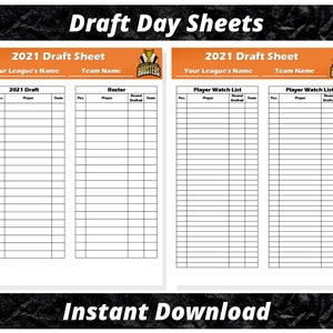Editable Fantasy Basketball Draft Sheets 2022 Season - Etsy