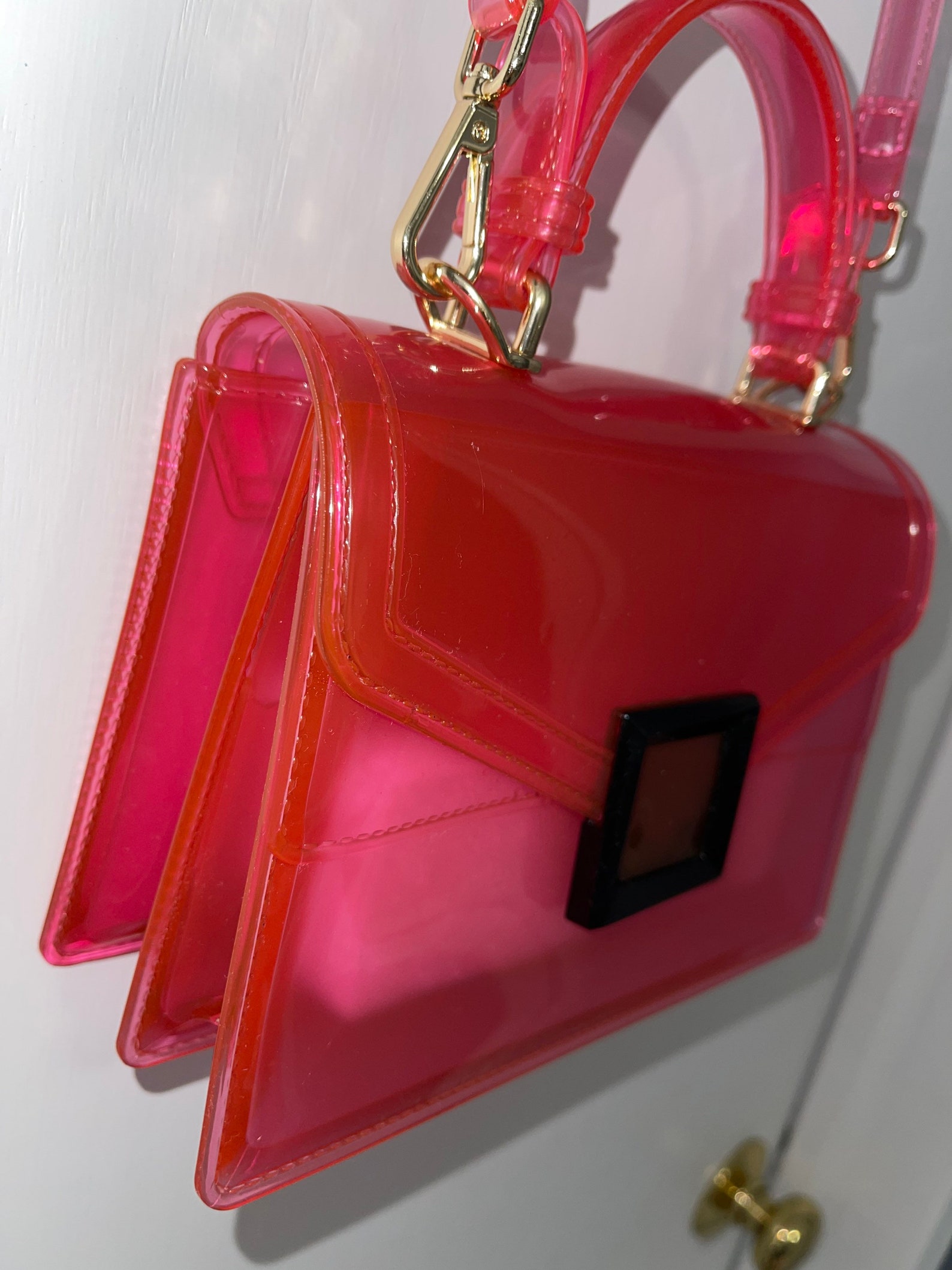 Pink jelly purse Etsy