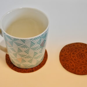 THG Handmade Leather Coasters - Pack of 6