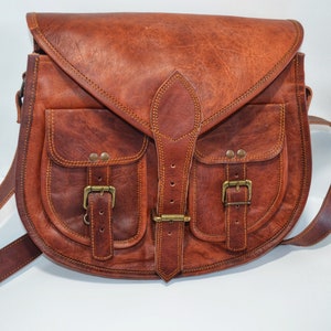 THG Curved Leather Sling Bag