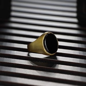 Sterling Silver Onyx Stone Oval Ring, Basic Oval Gold Ring for Men, Handmade Gemstone Ring for Men, Men Silver Ring, Vintage Mens Ring
