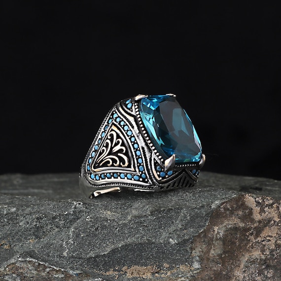 Blue topaz gifts for him sale