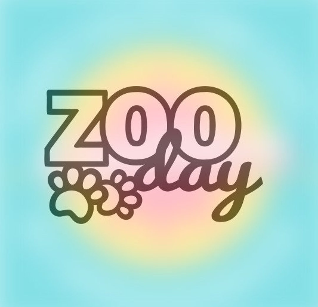 Zoo Day Digital Cutfile SVG, PNG, JPEG Etsy