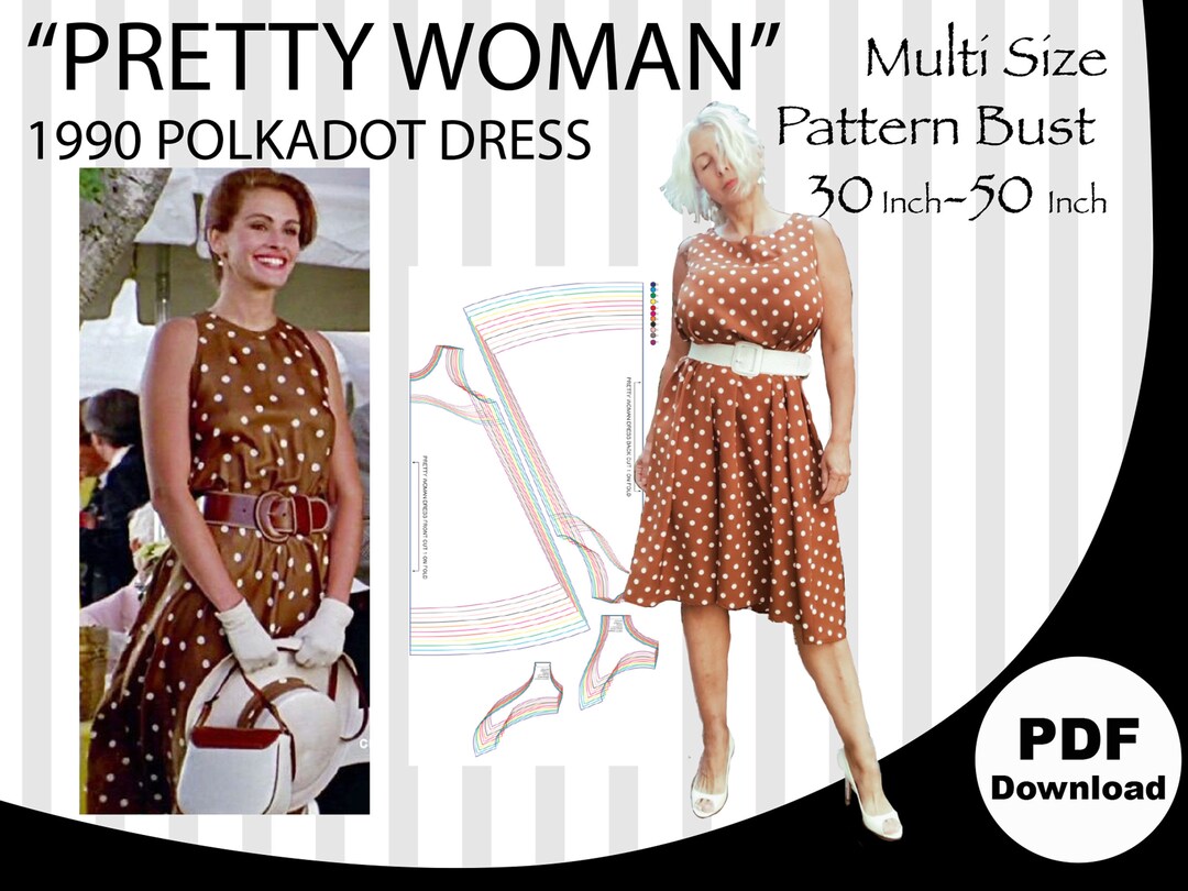 Pretty woman julia roberts polka dot dress clearance