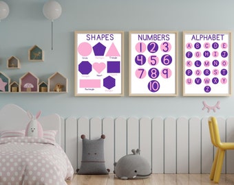 Educational Preschool Learning Posters