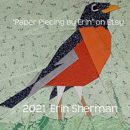 Birdie Bird Paper Piecing Quilt Block Pattern Instant - Etsy