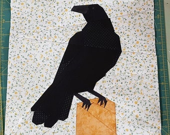Raven Paper Piecing Pattern