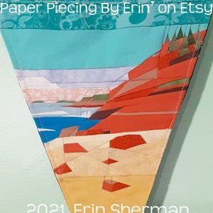 Acadia Pennant Paper Piecing Pattern