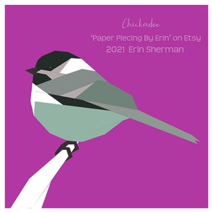 Chickadee Paper Piecing Pattern | Etsy