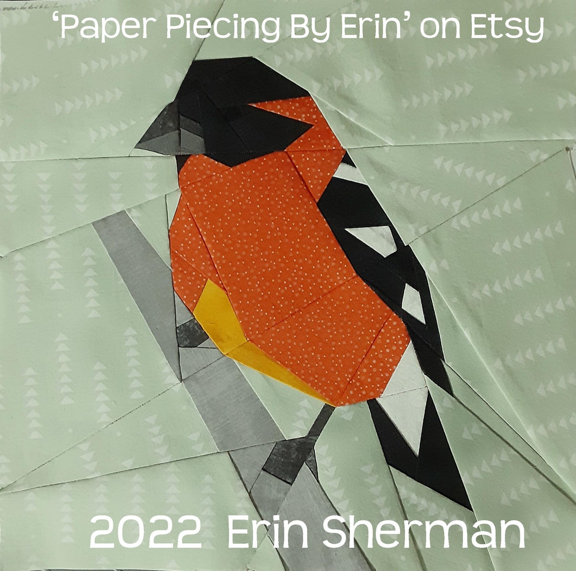 Grosbeak Bird Paper Piecing Pattern Rosebreasted or - Etsy