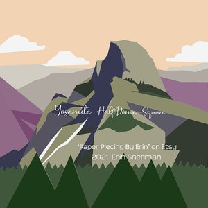 12-Zoll-Yosemite-Quadratpapier-Schnittmuster