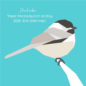 Chickadee Paper Piecing Mönster