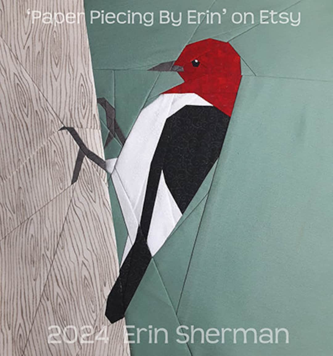 Red-headed Woodpecker Paper Piecing Pattern - Etsy
