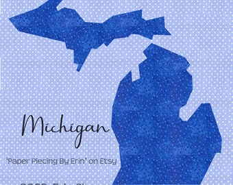 Michigan State Paper Piecing Pattern