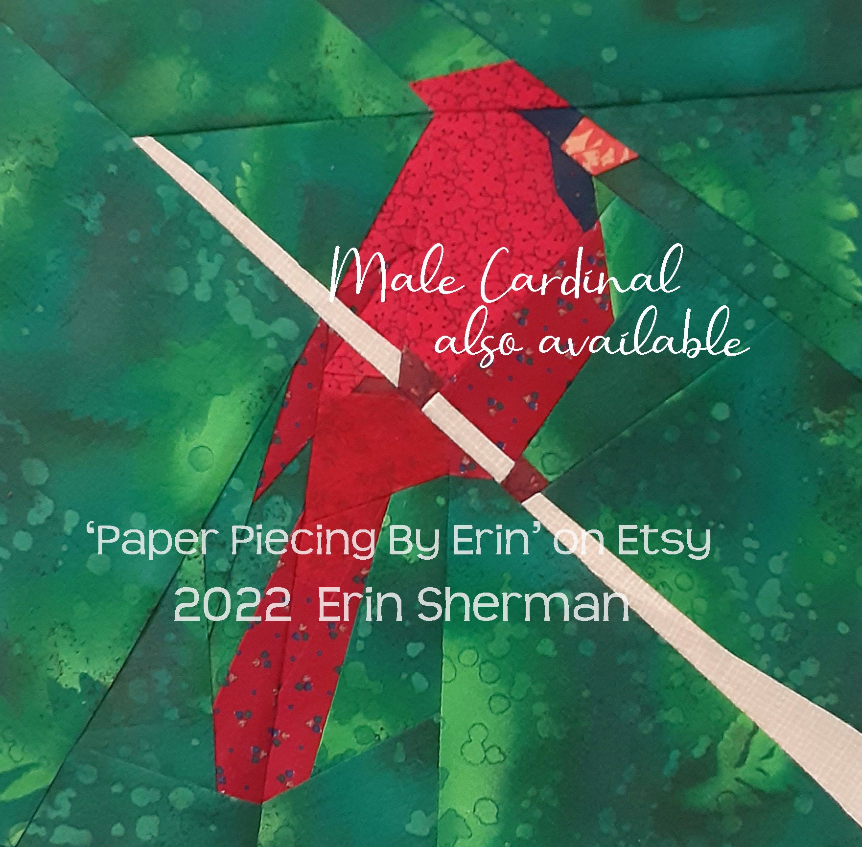 Female Cardinal Paper Piecing Pattern - Etsy