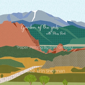 12" Garten der Götter Colorado Quadratisches Papiermuster