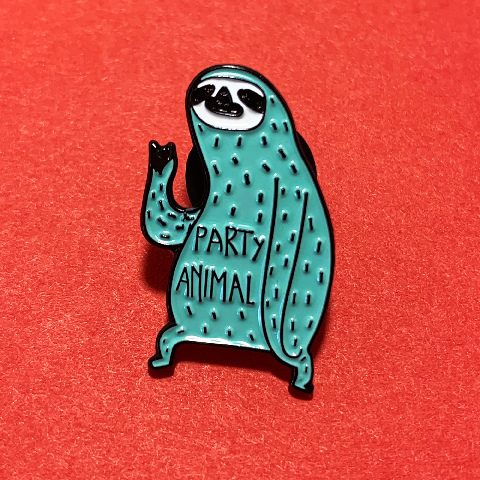 Sloth Party Animal teal Enamel Horror Movie cute metal retro Pin SHIPS FROM US Modeschmuck LA2446444 Sloth Party Animal teal Enamel Horror Movie cute metal retro Pin SHIPS FROM US Modeschmuck LA2446444