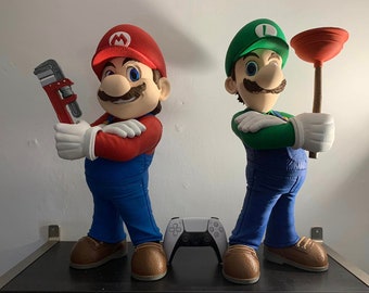 Mario en Luigi digitaal bestand, STL-bestand, 3D-printer super mario, 3D-afdrukbare figuren