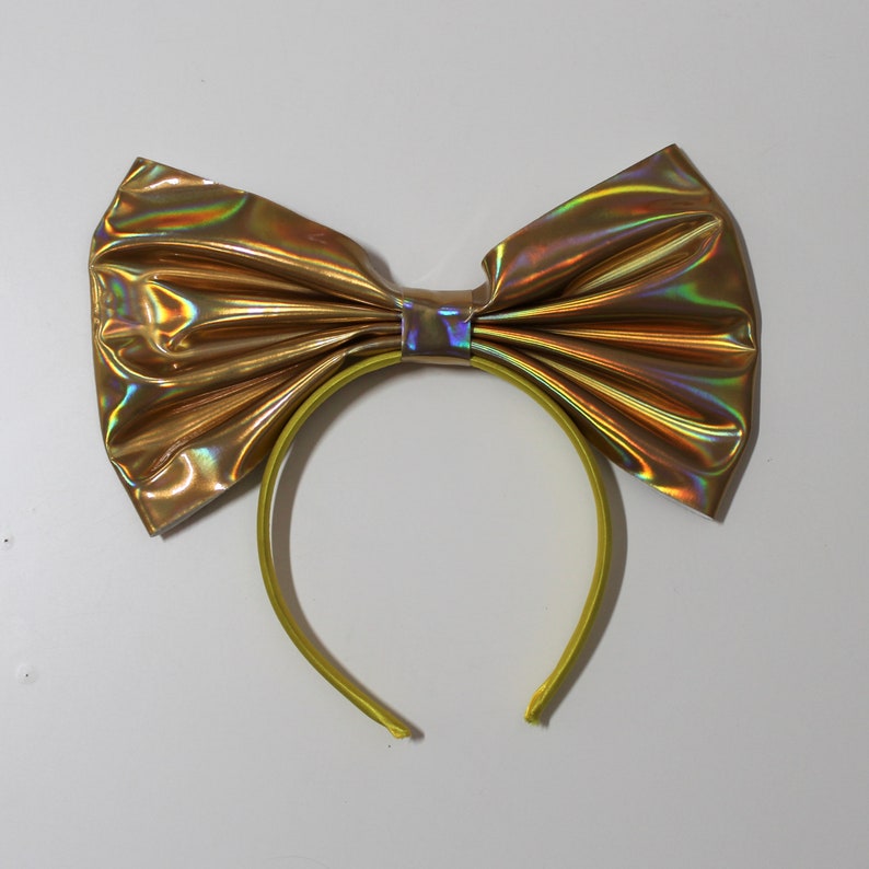 Oversized Metallic Bow Headband image 3