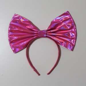 Oversized Metallic Bow Headband image 4