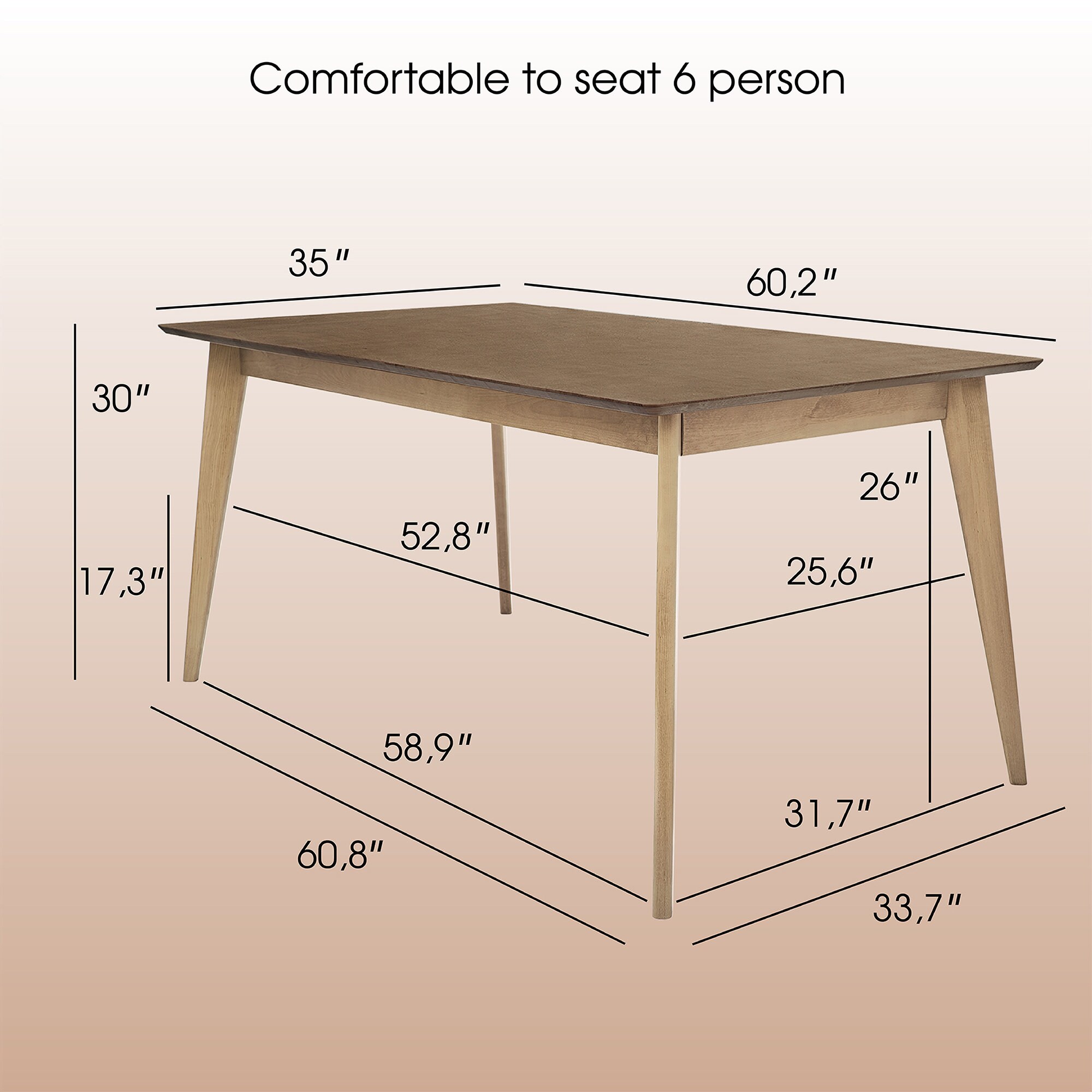 60 In. Outdoo Patio Dining Table Fo 6, Ectangula Aluminum Patio Furniture Table With Umbrella Hole Metal Patio Table Zt 168051a 6r%2f335249408
