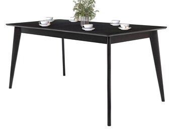 Pegasus 60x35 inch Rectangular Dining Table / True Scandinavian Contemporary from Solid Baltic Birch Wood / Black finish