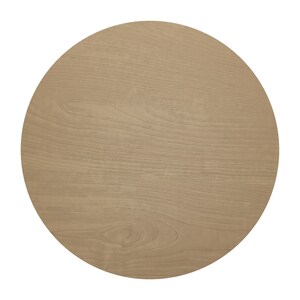 Orion 31 inch Light Round Dining Table / True Scandinavian Contemporary from Solid Baltic Birch Wood / Oak finish image 8